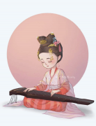 古风服装人物女性绘画(古风少女衣服绘画图片)