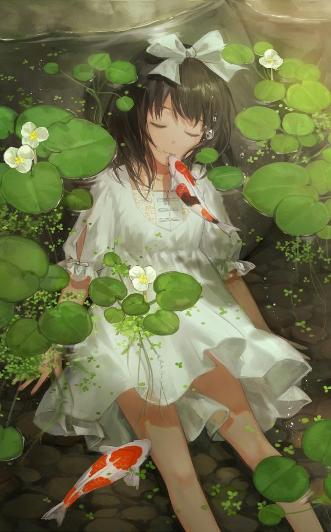 水中少女动漫壁纸