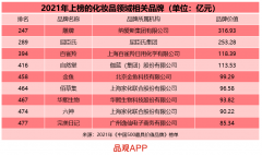 化妆品品牌排行榜app(化妆品品牌排行榜国产)