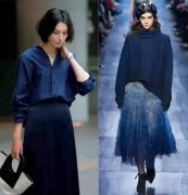 女性服装蓝色系搭配什么外套(女性服装蓝色系搭配什么外套好看)