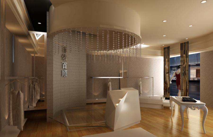 女装店服装店设计案例果图