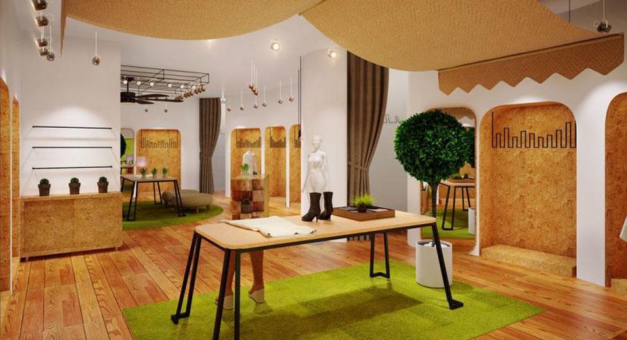 女装店服装店设计案例果图