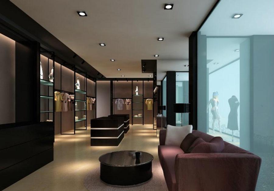 女装店服装店设计案例果图
