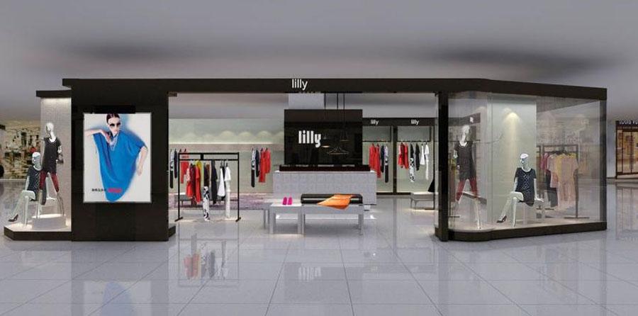 女装店服装店设计案例果图
