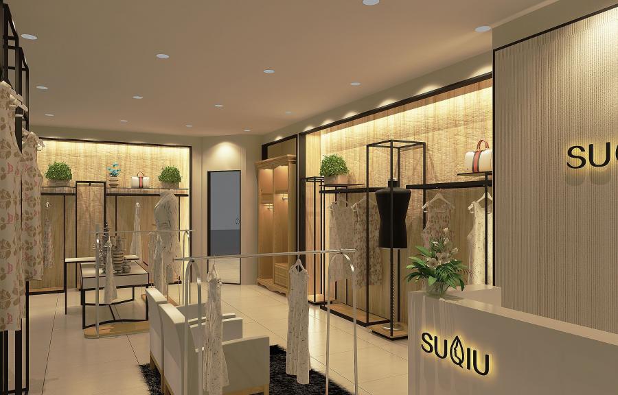 女装店服装店设计案例果图