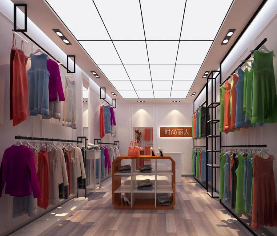 女装店服装店设计案例果图