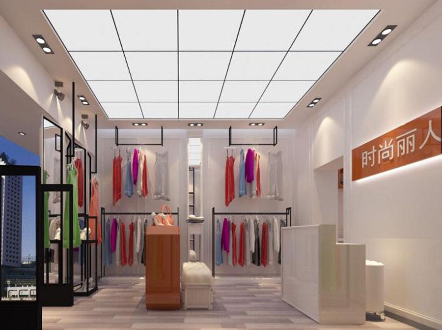 女装店服装店设计案例果图