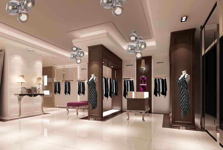 女装店服装店设计案例果图