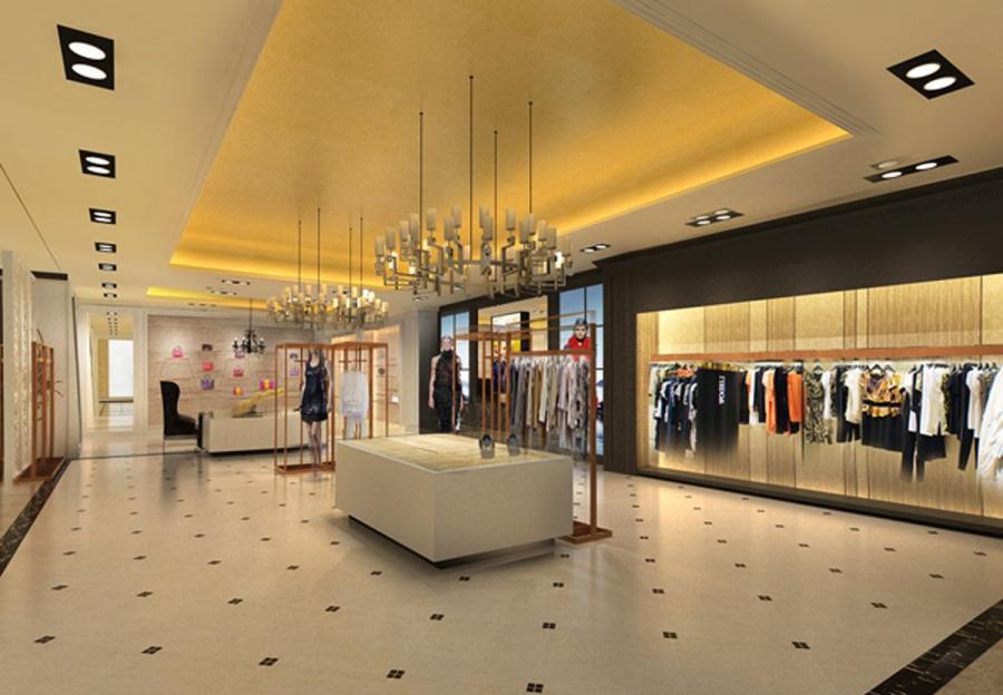 女装店服装店设计案例果图