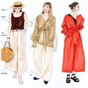 女性服装设计手绘(女生服装手绘)