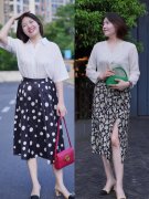 胖子服装推荐女性穿的图片(时尚胖子穿衣搭配图片)