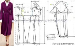 女性大衣的服装结构图(女装大衣结构制图)