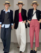 女性黑色西装职场服装特点(女人黑色西装的穿搭)