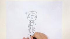 古代女性的服装简笔画(古代女子服饰简笔画)